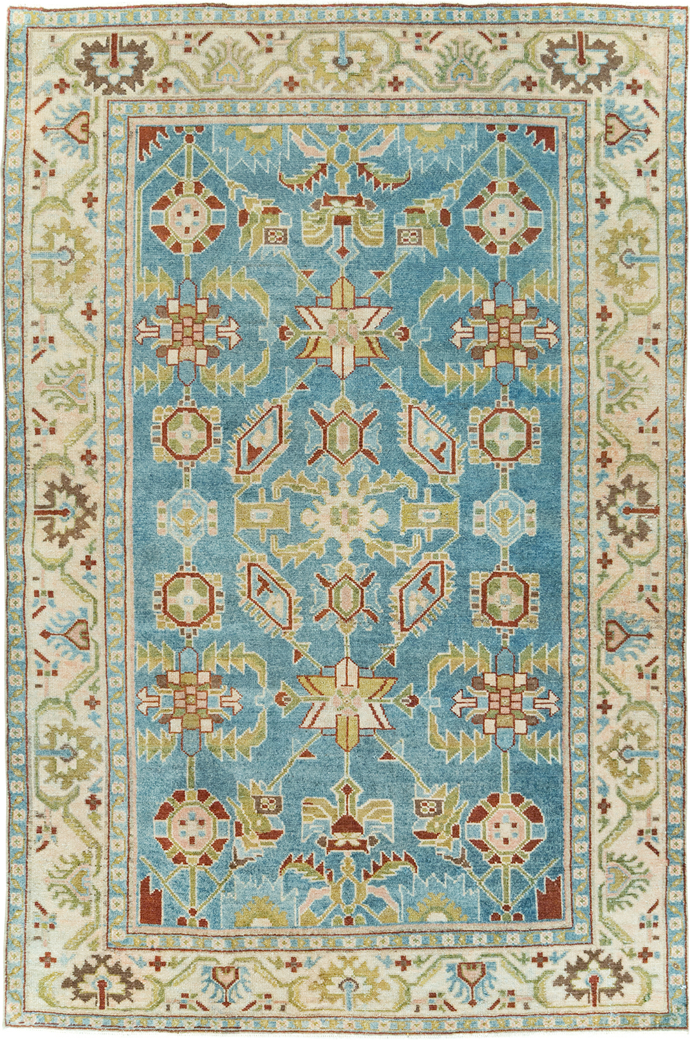 Vintage Persian Malayer Accent Rug, No.29860 - Galerie Shabab