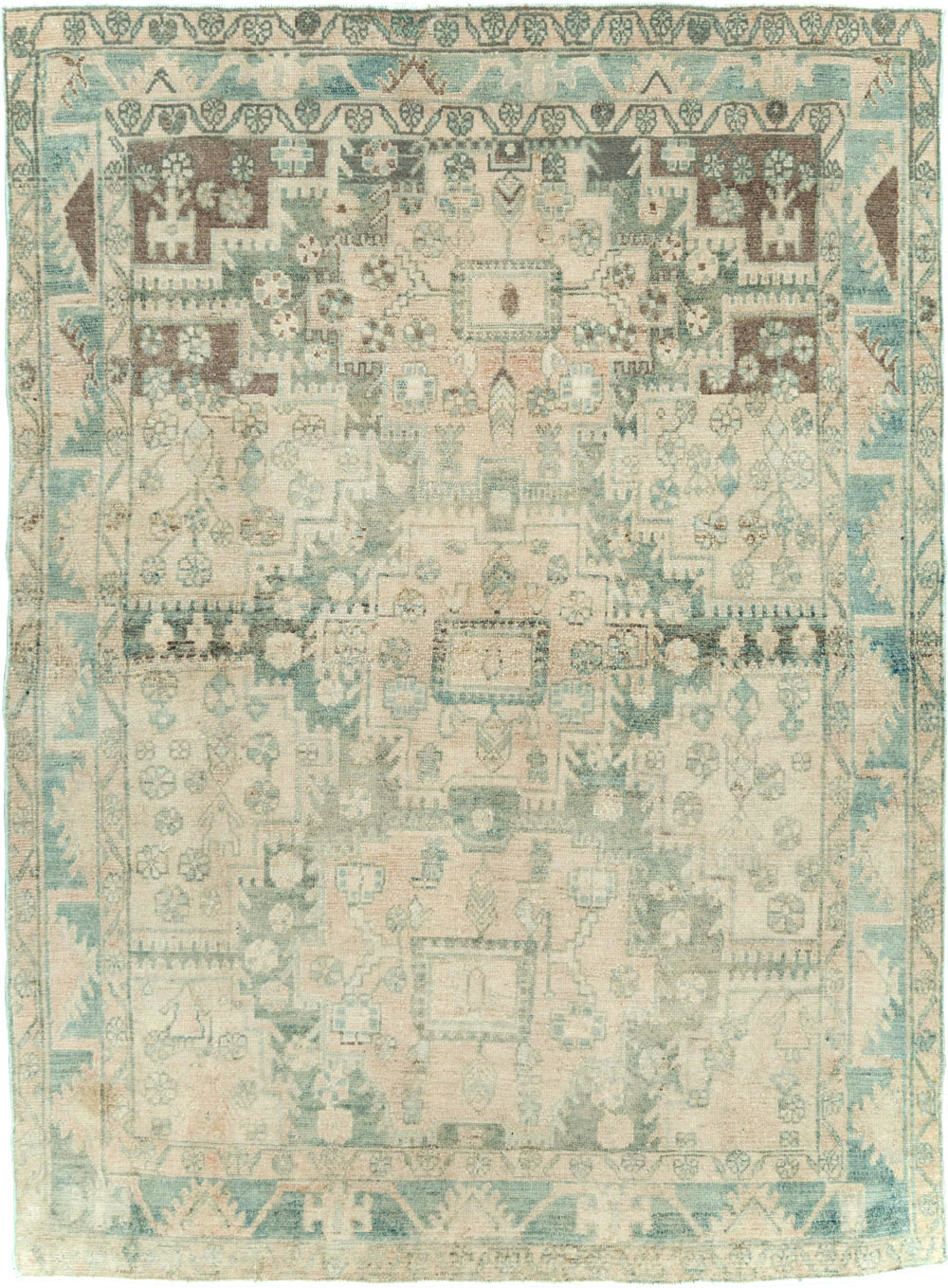 Vintage Persian Malayer Accent Rug, No.29861 - Galerie Shabab