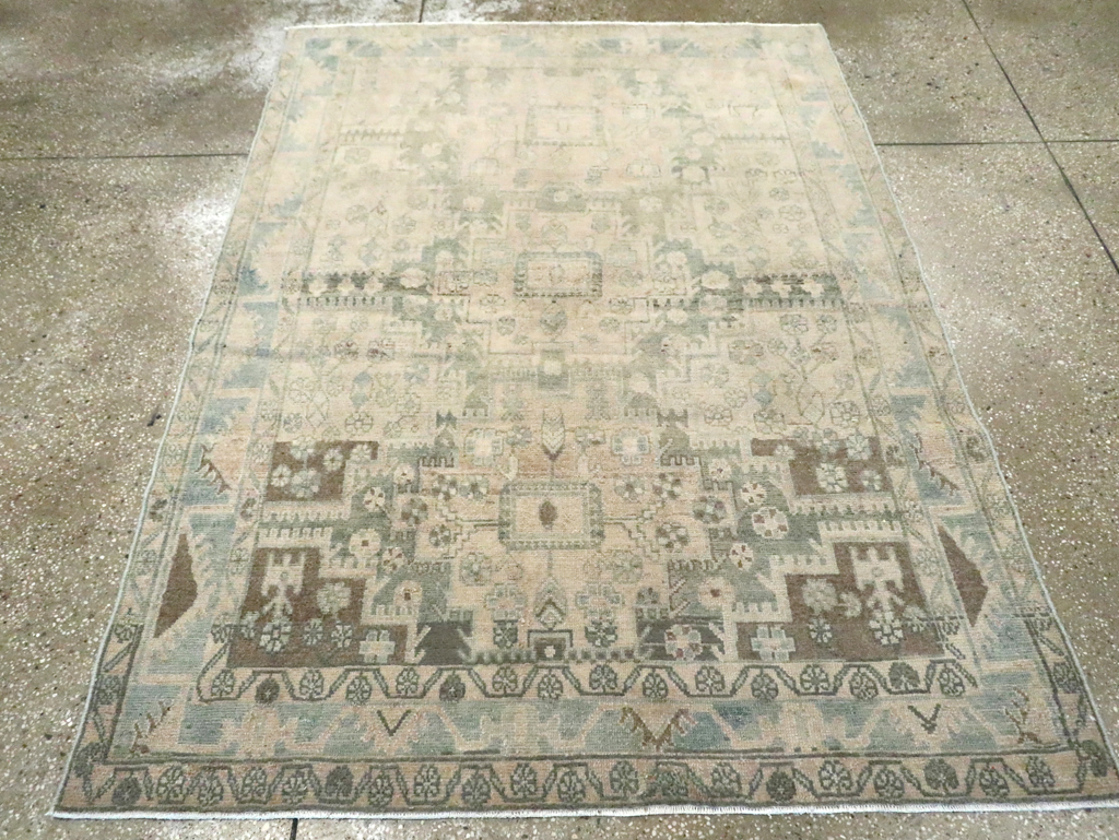 Vintage Persian Malayer Accent Rug, No.29861 - Galerie Shabab