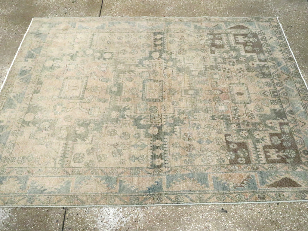Vintage Persian Malayer Accent Rug, No.29861 - Galerie Shabab