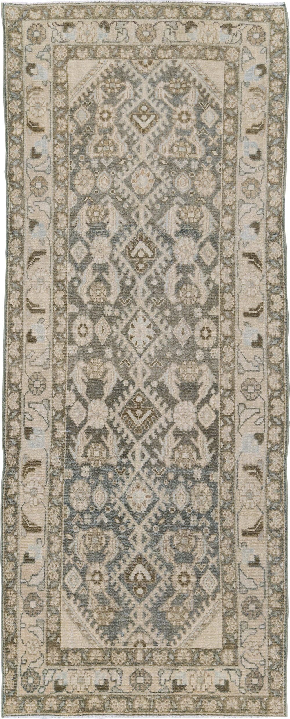 Vintage Persian Malayer Small Runner, No.29862 - Galerie Shabab