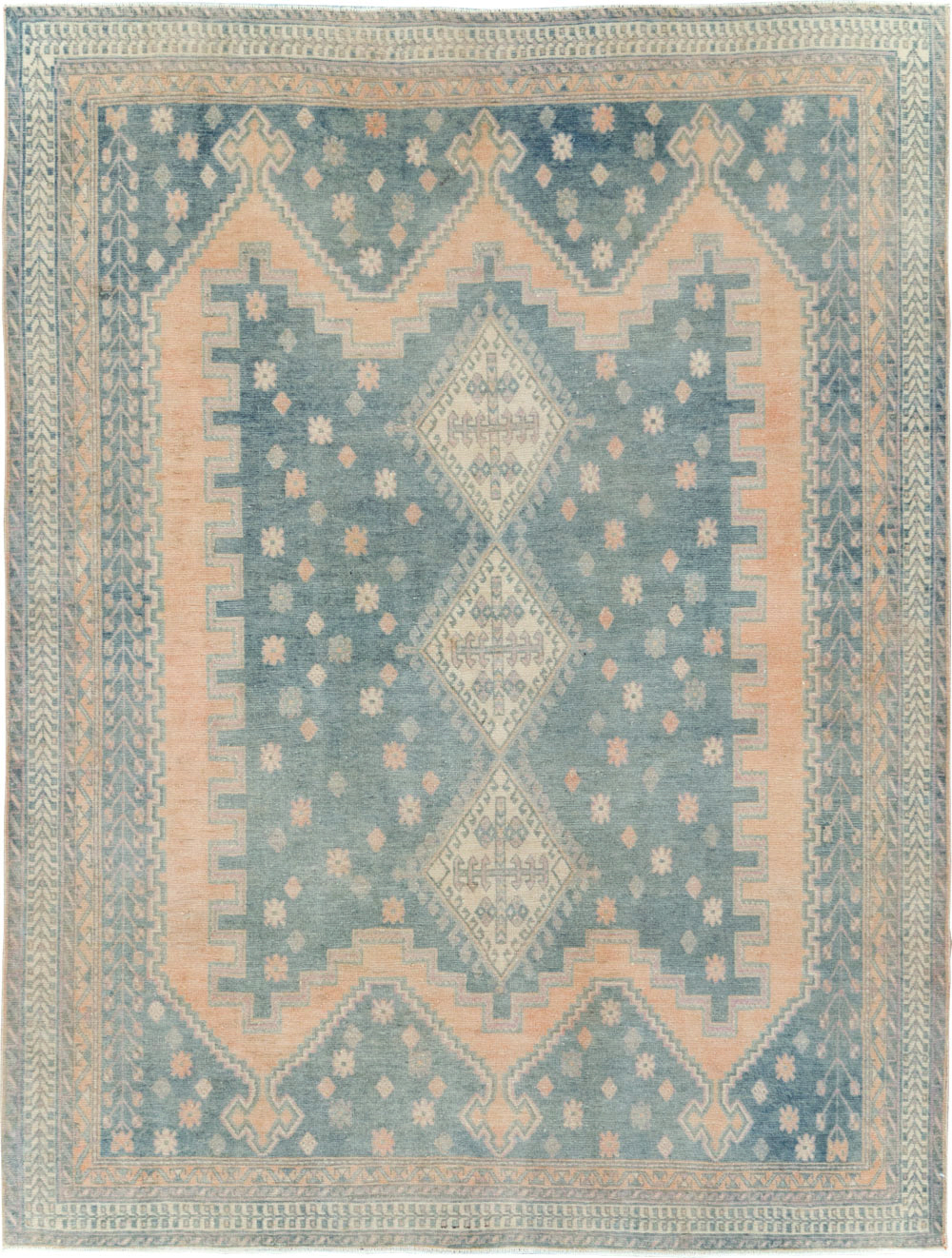 Vintage Persian Afshar Tribal Accent Rug, No.29864 - Galerie Shabab
