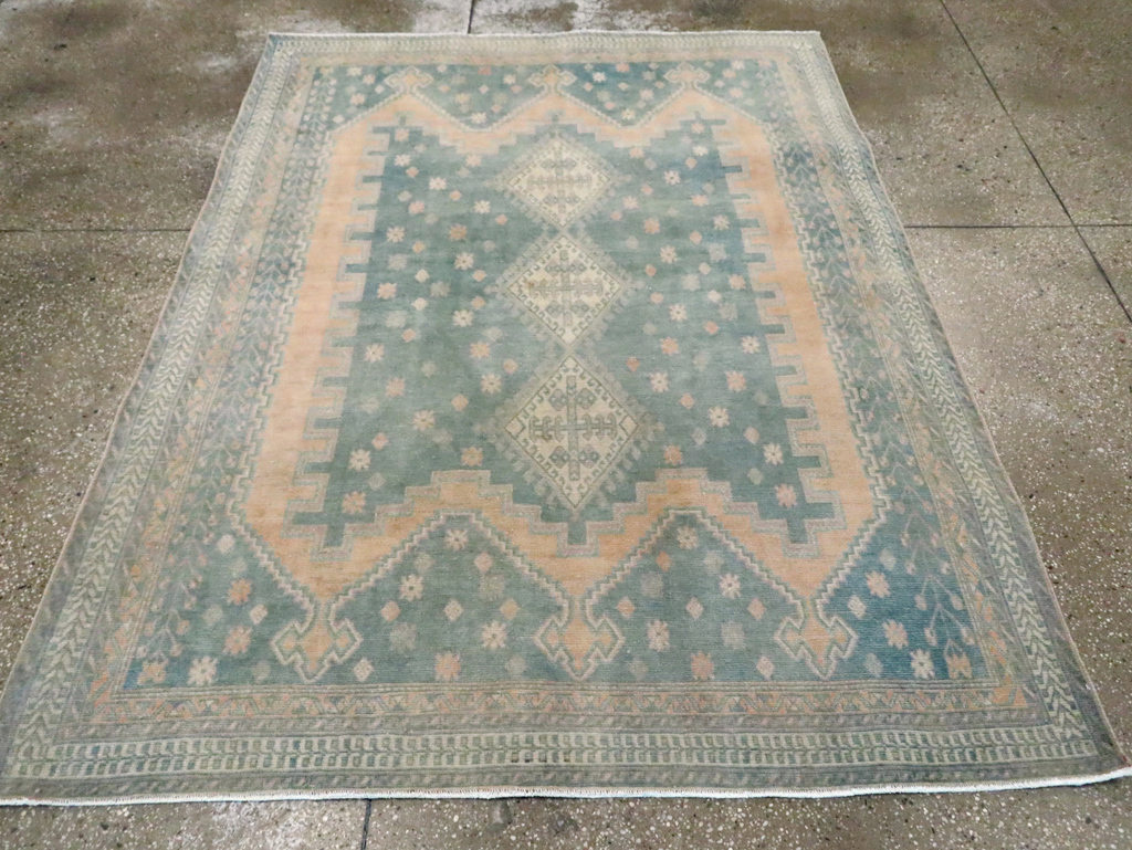 Vintage Persian Afshar Tribal Accent Rug, No.29864 - Galerie Shabab