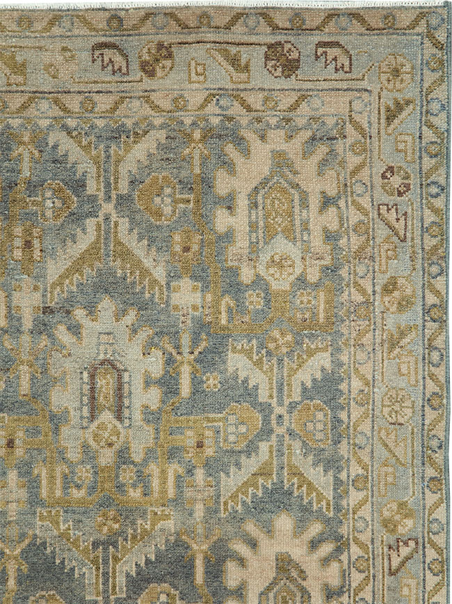 Vintage Persian Malayer Throw Rug, No.29867 - Galerie Shabab