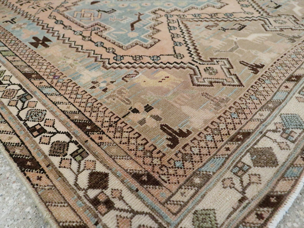 Vintage Persian Afshar Accent Rug, No.29869 - Galerie Shabab