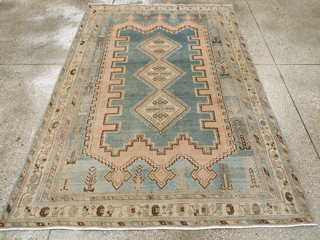 Vintage Persian Afshar Accent Rug, No.29871 - Galerie Shabab