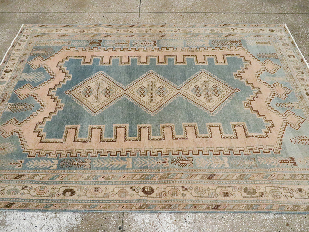 Vintage Persian Afshar Accent Rug, No.29871 - Galerie Shabab