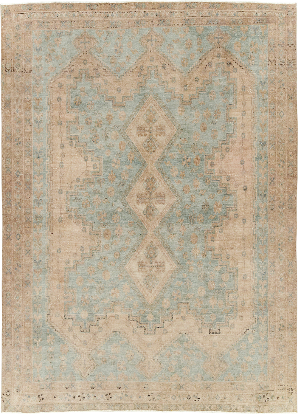 Vintage Persian Shiraz Accent Rug, No.29873 - Galerie Shabab
