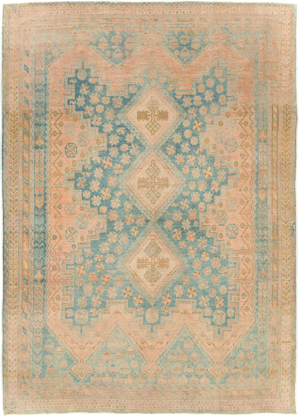 Vintage Persian Afshar Accent Rug, No.29875 - Galerie Shabab