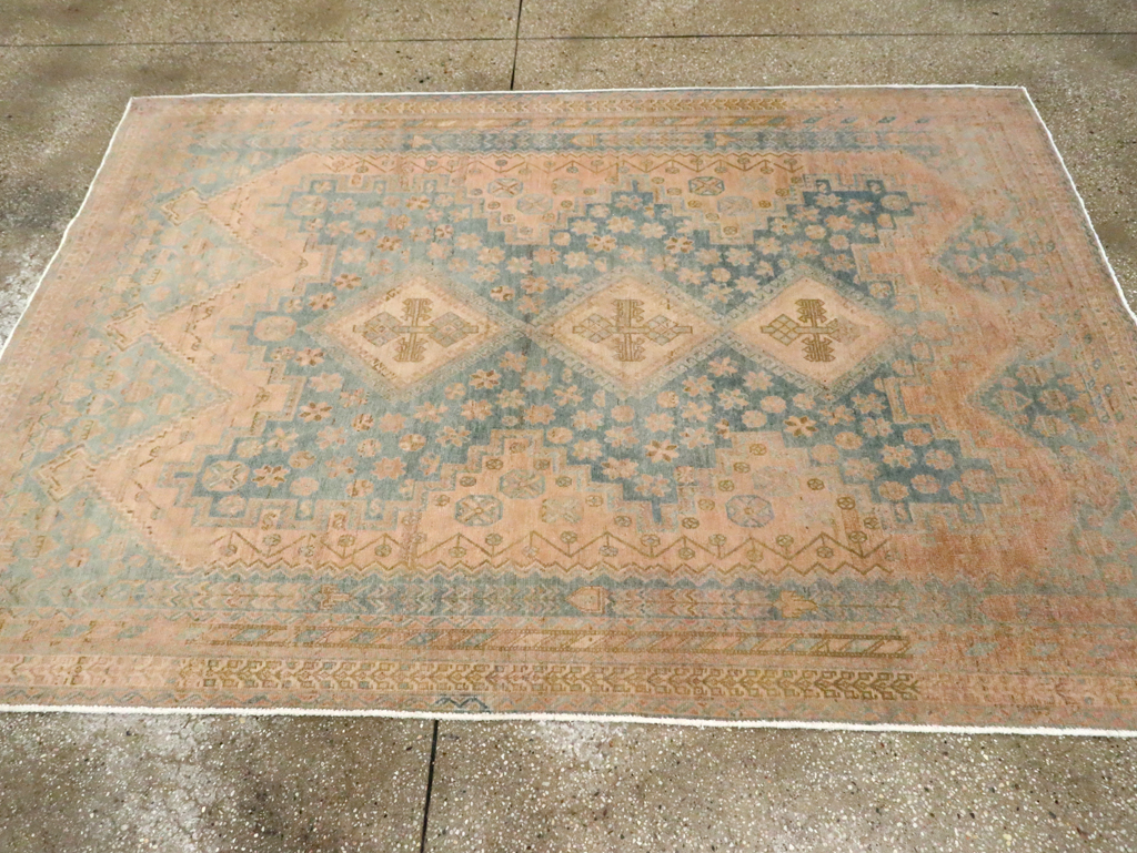 Vintage Persian Afshar Accent Rug, No.29875 - Galerie Shabab