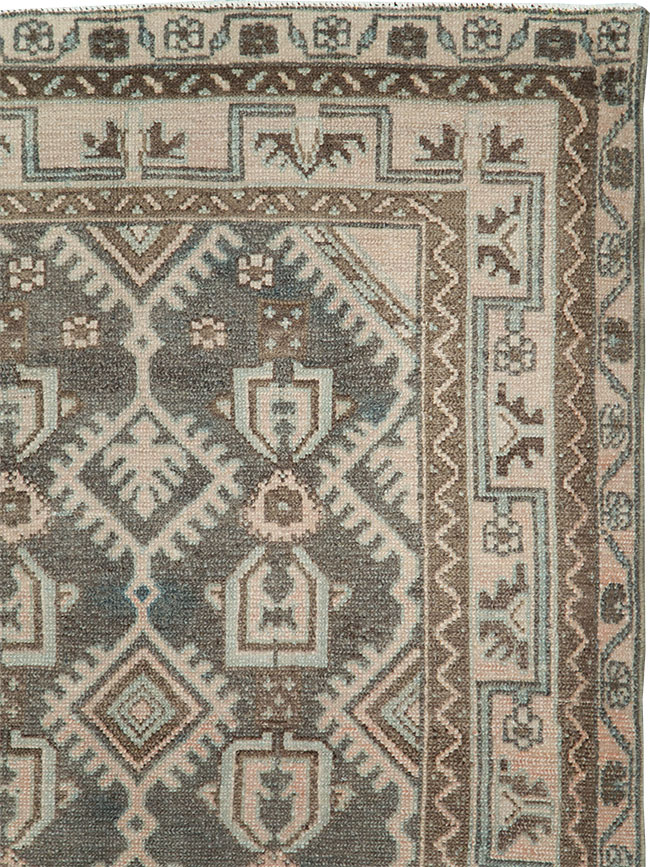 Vintage Persian Malayer Throw Rug, No.29884 - Galerie Shabab