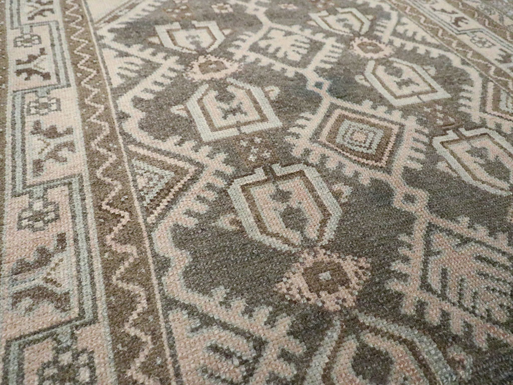 Vintage Persian Malayer Throw Rug, No.29884 - Galerie Shabab