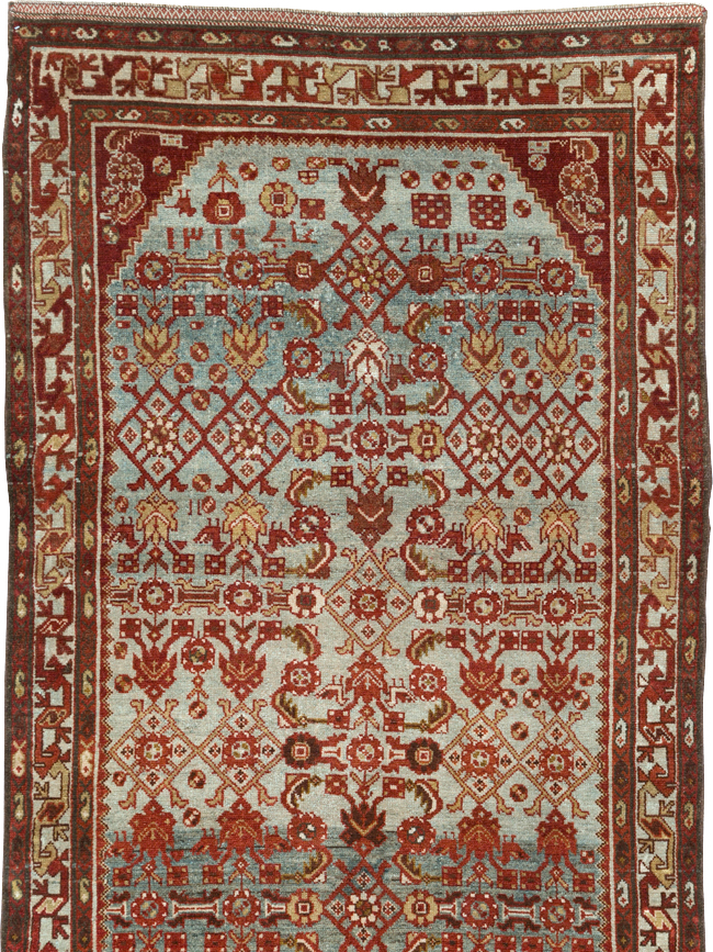 Vintage Persian Malayer Wide Gallery Runner, No.29886 - Galerie Shabab