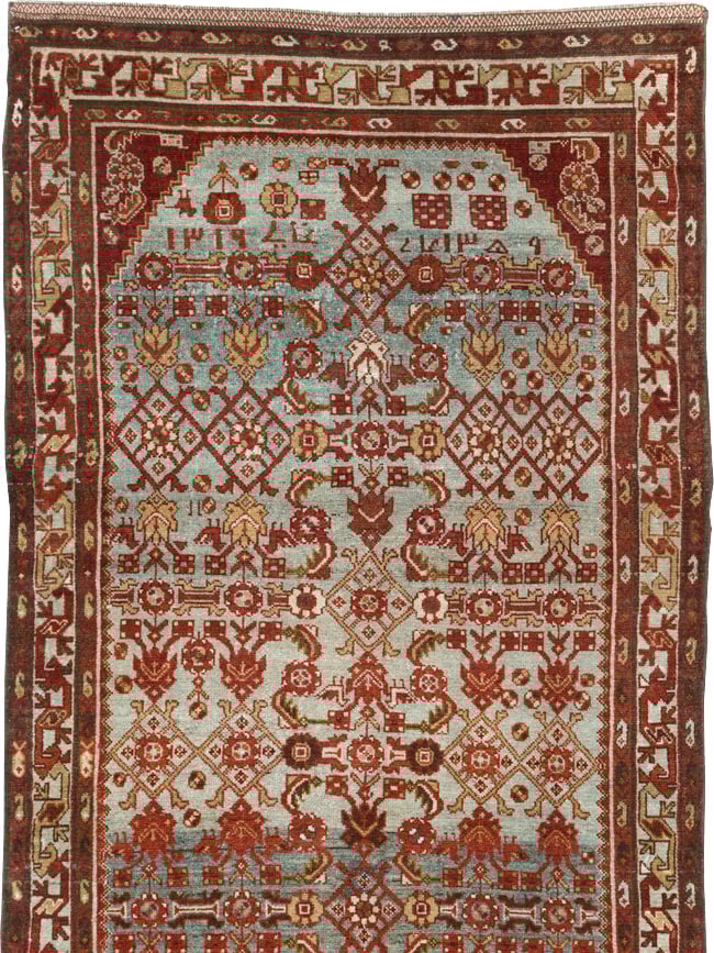 Vintage Persian Malayer Wide Gallery Runner, No.29886 - Galerie Shabab