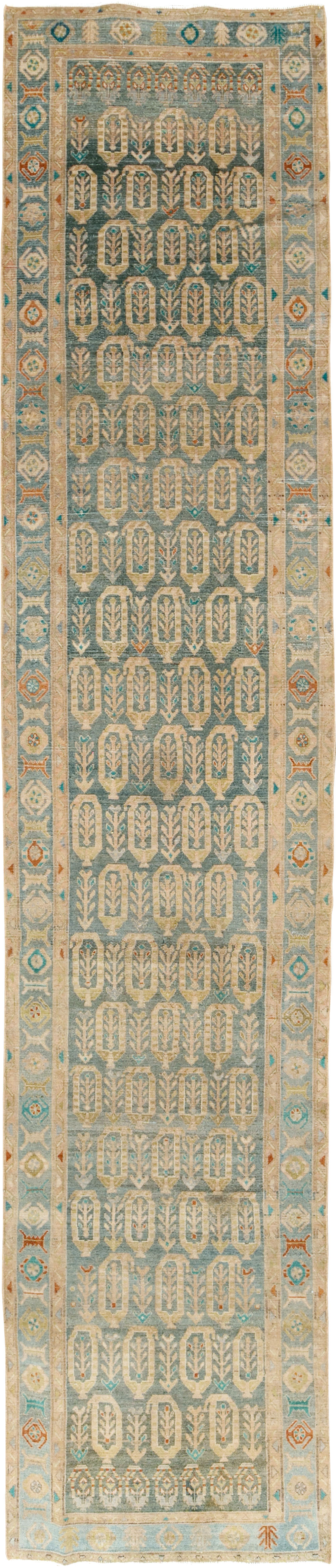 Antique Persian Malayer Long Runner, No.29888 - Galerie Shabab