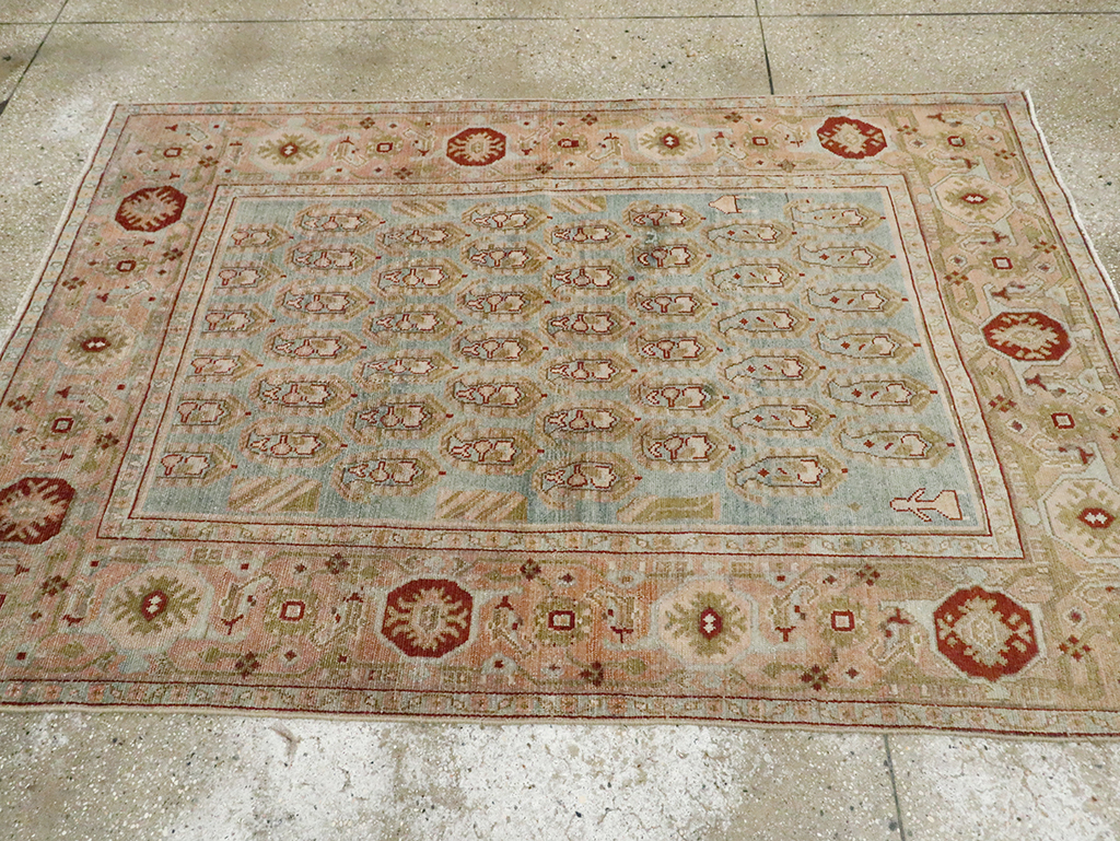 Vintage Persian Malayer Accent Rug, No.29892 - Galerie Shabab