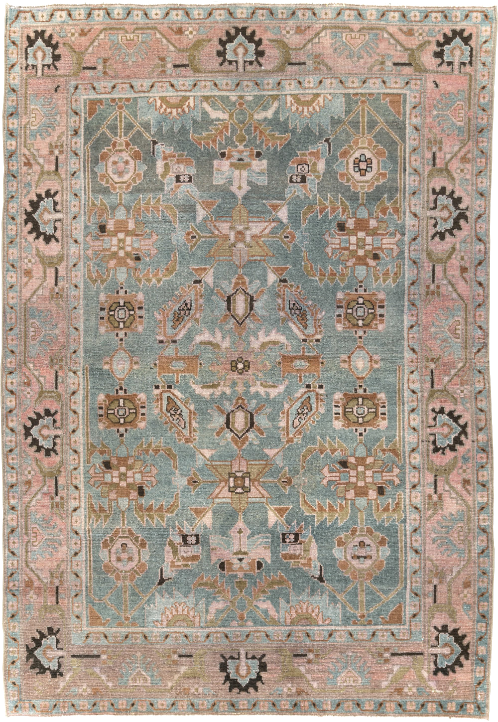 Vintage Persian Malayer Accent Rug, No.29896 - Galerie Shabab