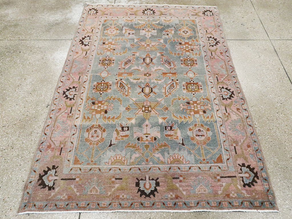 Vintage Persian Malayer Accent Rug, No.29896 - Galerie Shabab