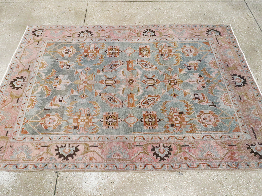 Vintage Persian Malayer Accent Rug, No.29896 - Galerie Shabab