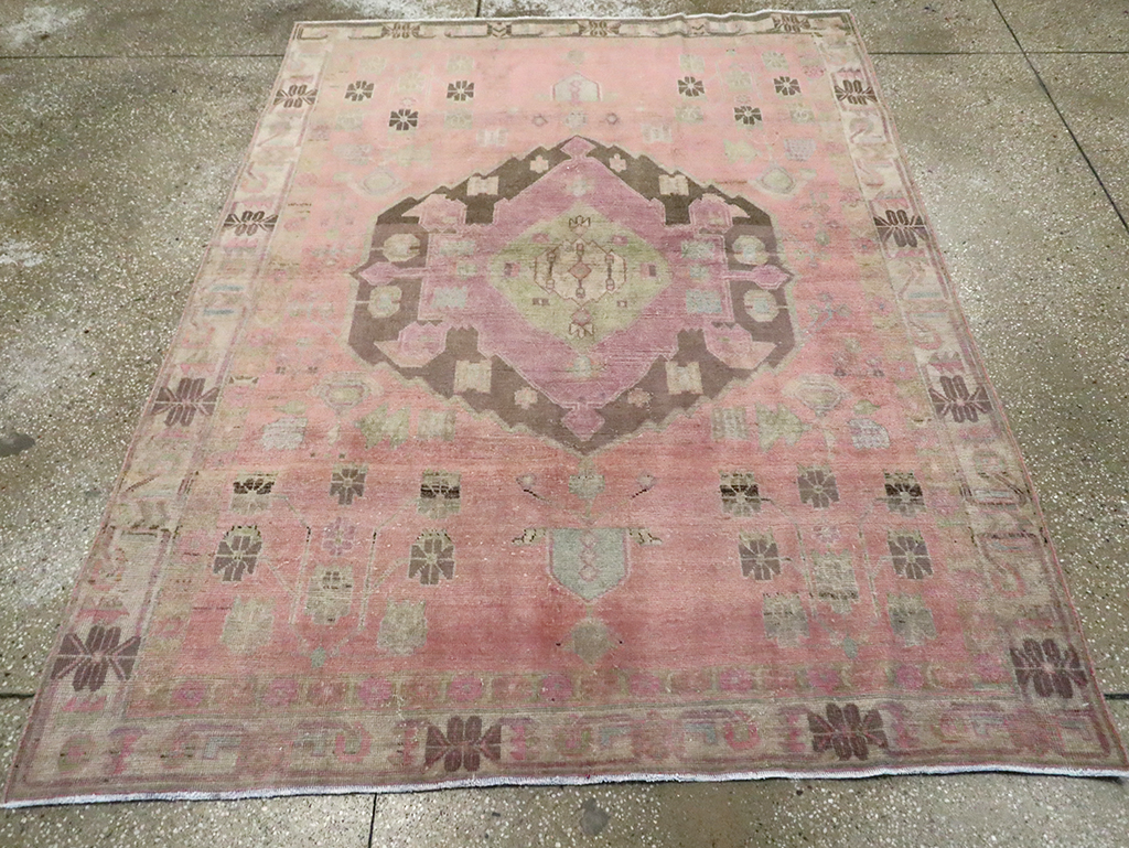 Vintage Persian Afshar Accent Rug, No.29899 - Galerie Shabab