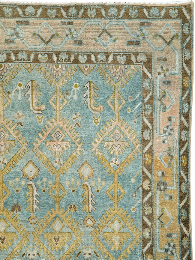 Vintage Persian Malayer Accent Rug, No.29904 - Galerie Shabab