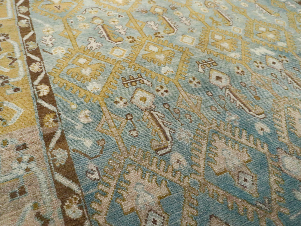 Vintage Persian Malayer Accent Rug, No.29904 - Galerie Shabab