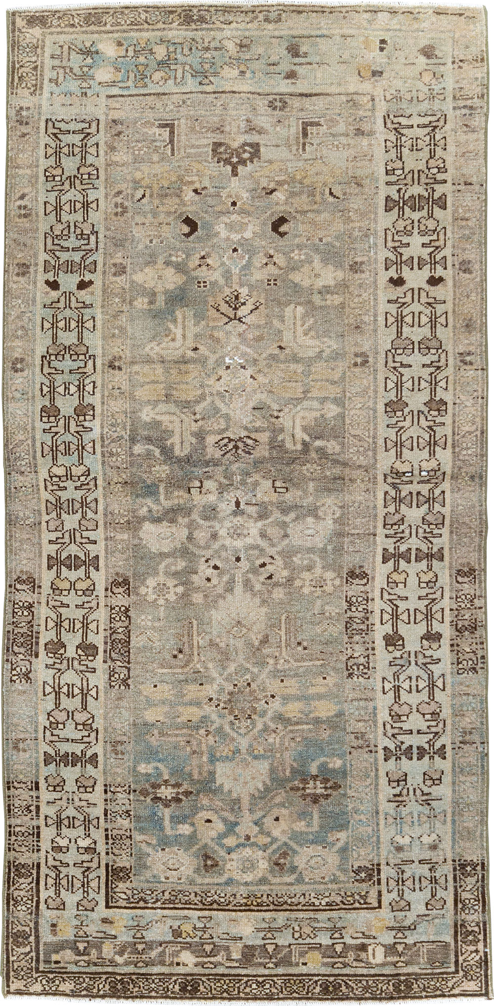 Antique Persian Malayer Throw Rug, No.29906 - Galerie Shabab