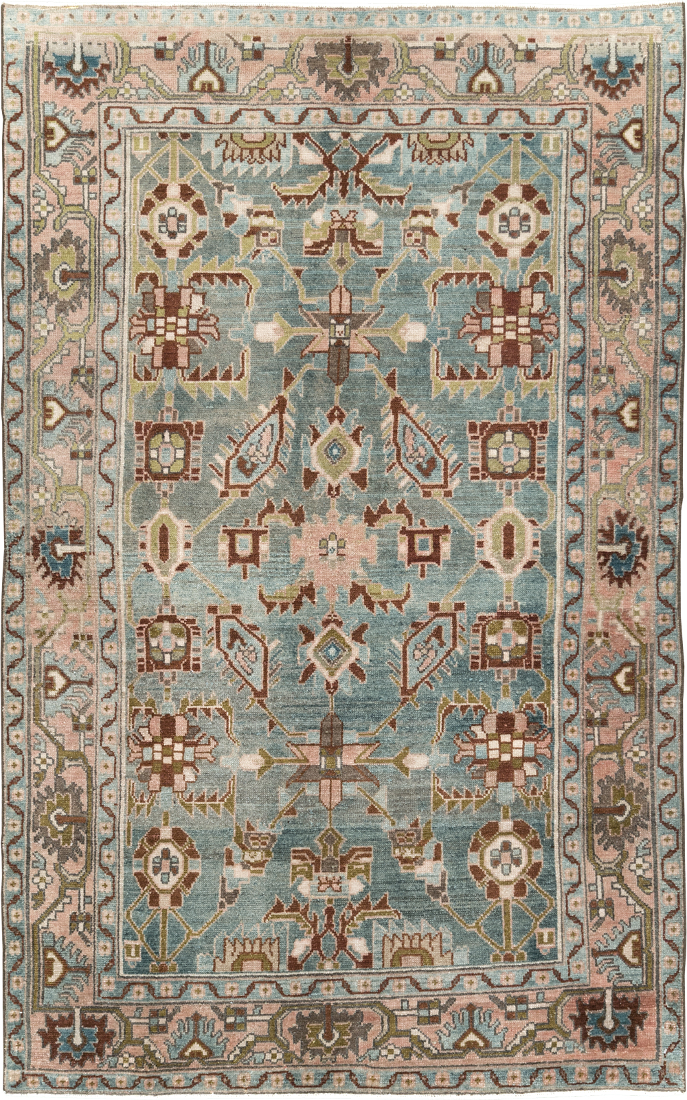 Vintage Persian Malayer Accent Rug, No.29917 - Galerie Shabab