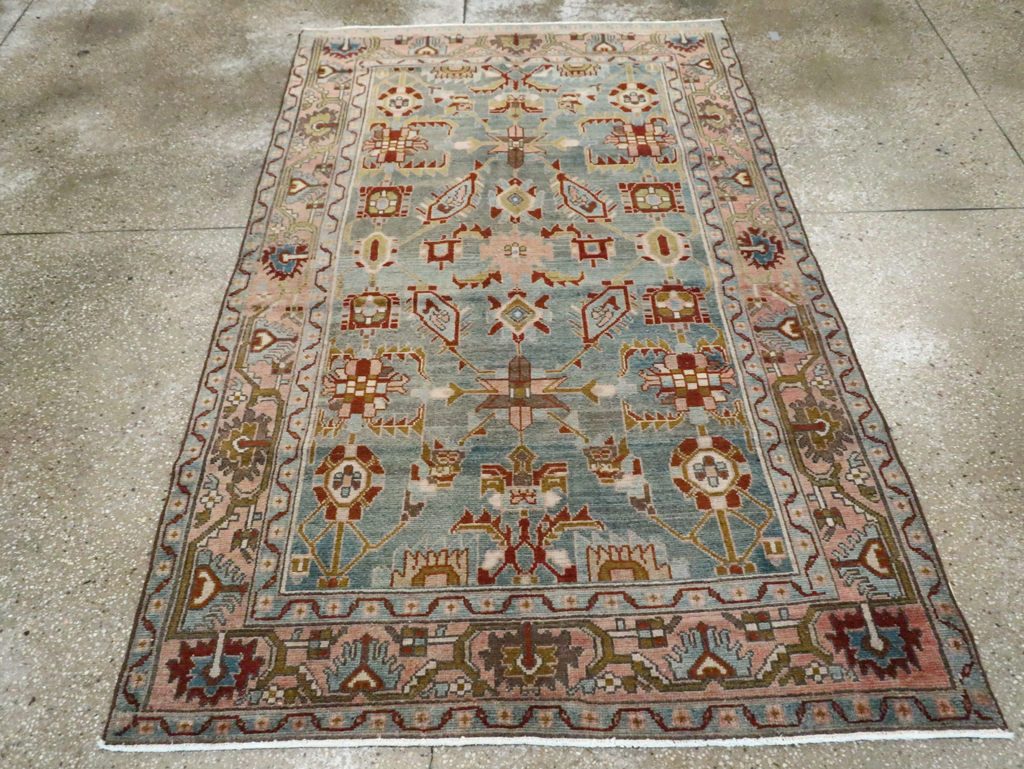 Vintage Persian Malayer Accent Rug, No.29917 - Galerie Shabab
