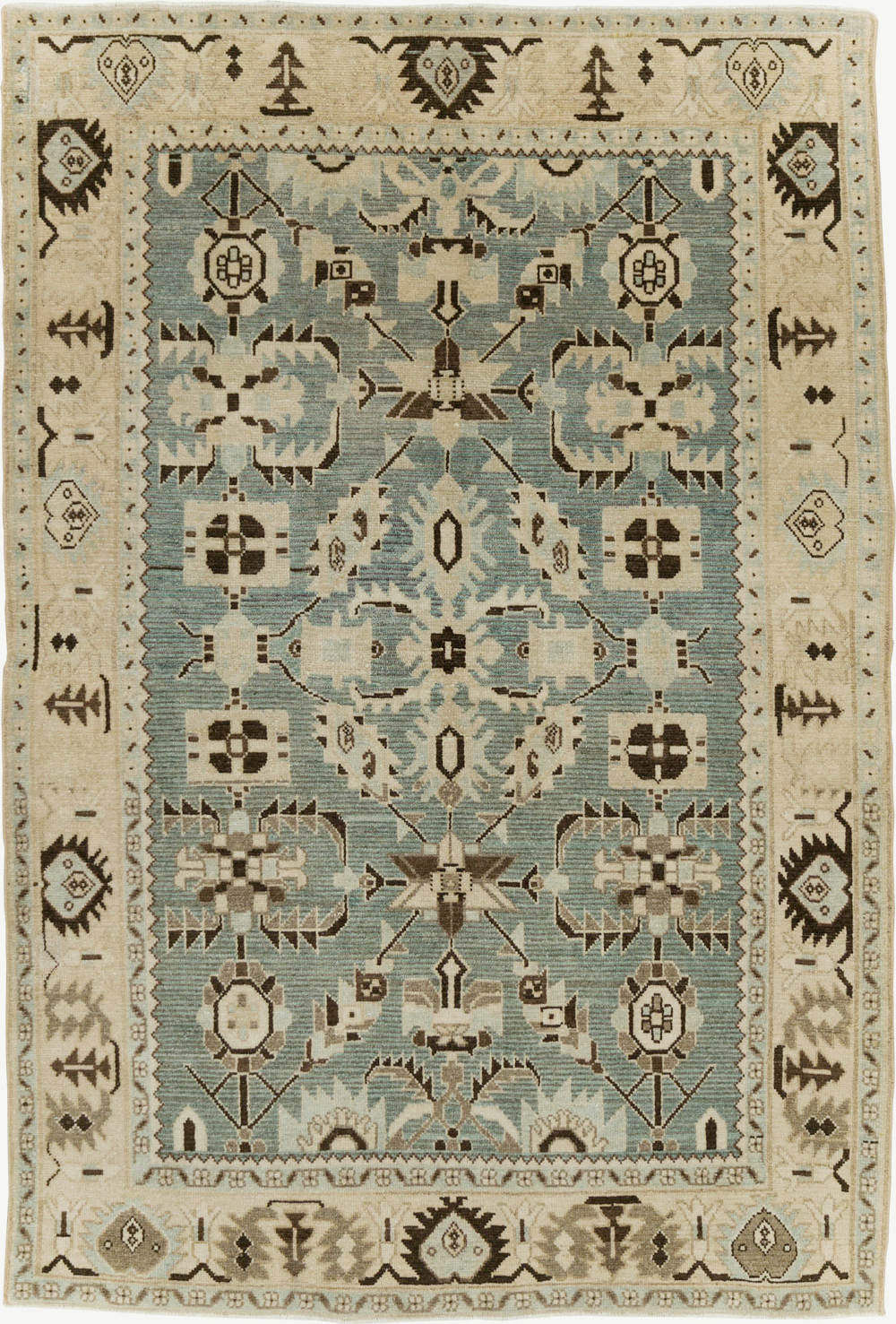 Vintage Persian Malayer Accent Rug, No.29922 - Galerie Shabab