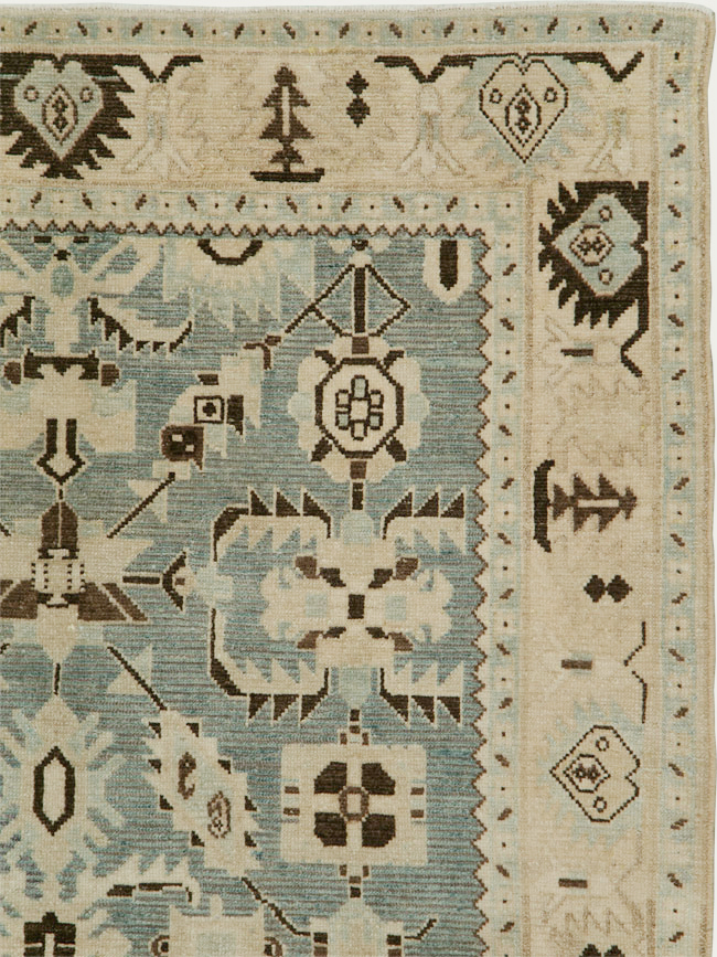 Vintage Persian Malayer Accent Rug, No.29922 - Galerie Shabab