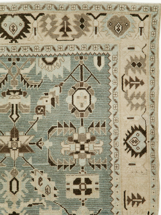 Vintage Persian Malayer Accent Rug, No.29922 - Galerie Shabab