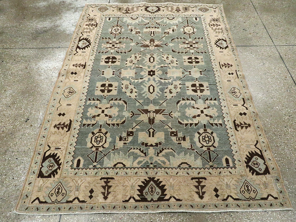 Vintage Persian Malayer Accent Rug, No.29922 - Galerie Shabab