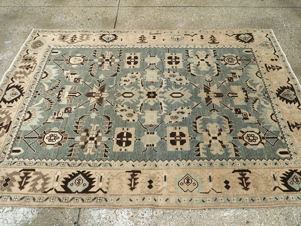 Vintage Persian Malayer Accent Rug, No.29922 - Galerie Shabab