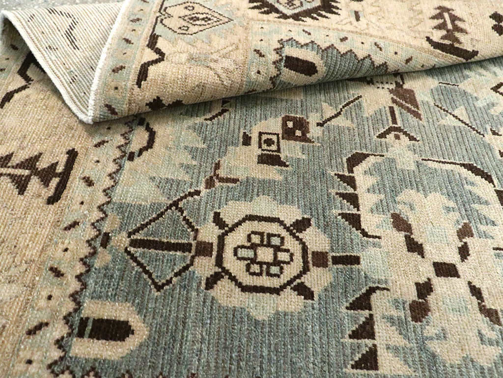 Vintage Persian Malayer Accent Rug, No.29922 - Galerie Shabab