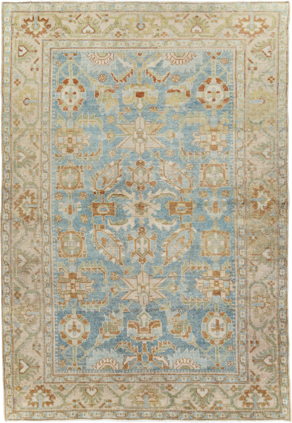 Vintage Persian Malayer Accent Rug, No.29927 - Galerie Shabab