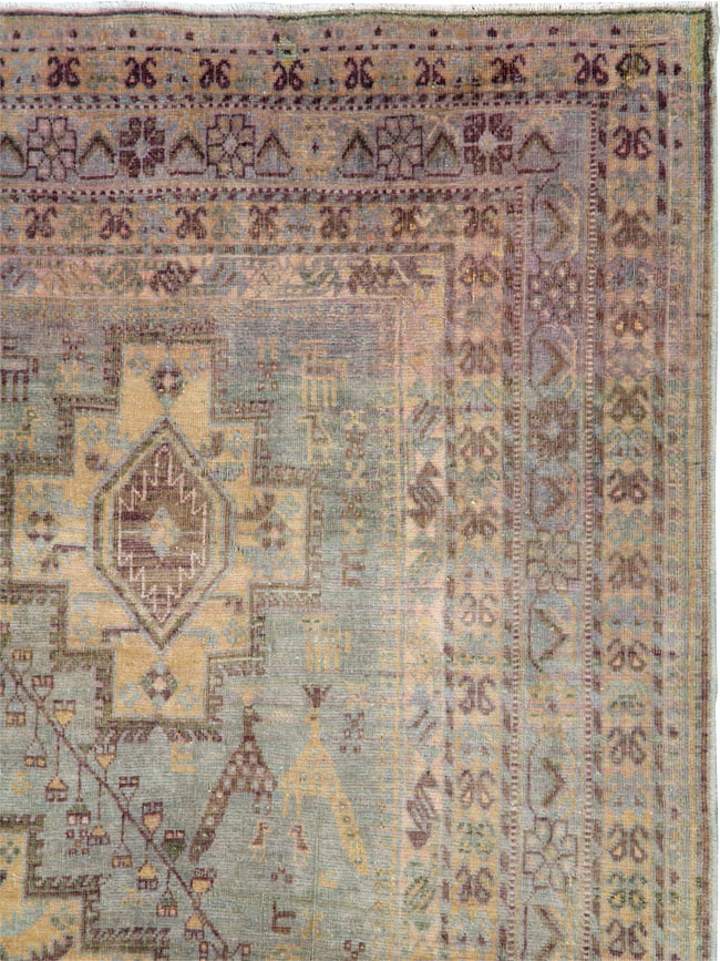 Vintage Persian Afshar Accent Rug, No.29931 - Galerie Shabab