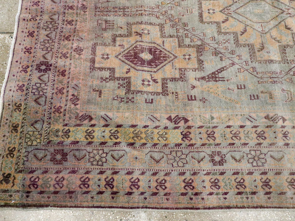 Vintage Persian Afshar Accent Rug, No.29931 - Galerie Shabab
