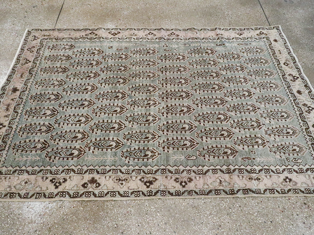 Vintage Persian Malayer Accent Rug, No.29932 - Galerie Shabab