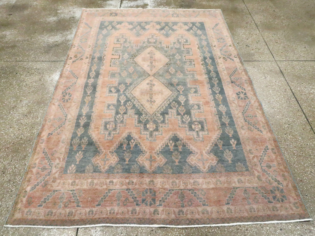 Vintage Persian Afshar Accent Rug, No.29934 - Galerie Shabab