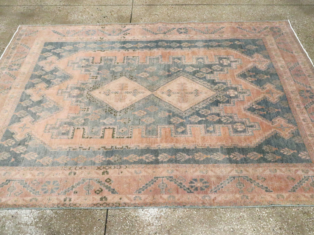 Vintage Persian Afshar Accent Rug, No.29934 - Galerie Shabab