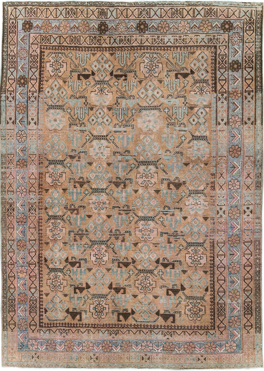 Antique Persian Afshar Accent Rug, No.29940 - Galerie Shabab