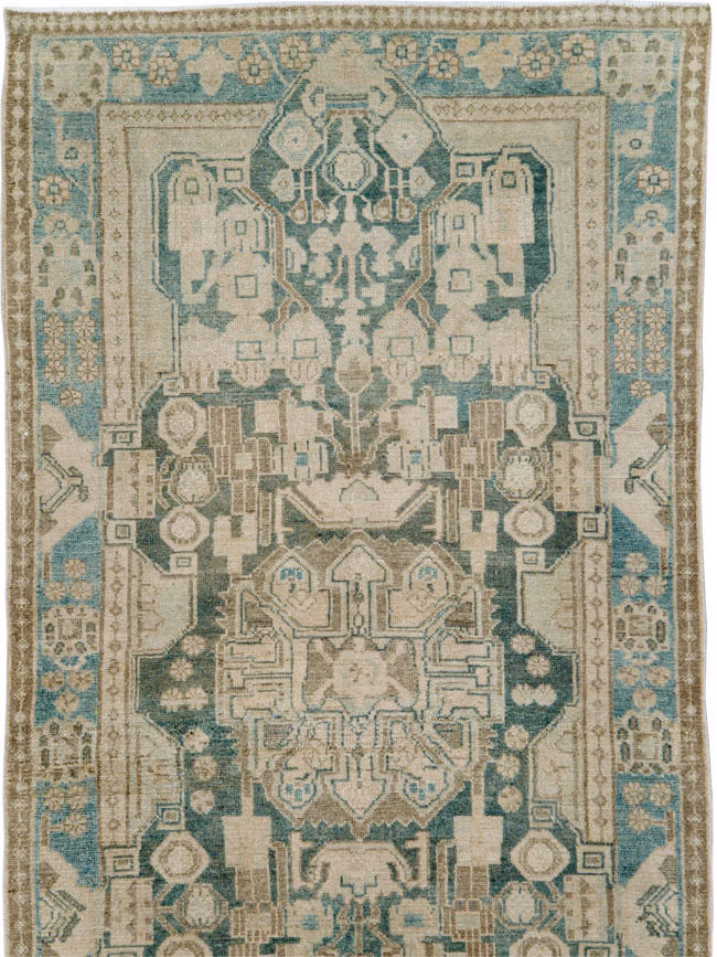 Vintage Persian Malayer Long Runner, No.29945 - Galerie Shabab