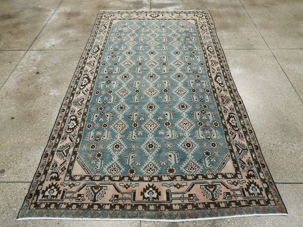 Vintage Persian Malayer Accent Rug, No.29947 - Galerie Shabab
