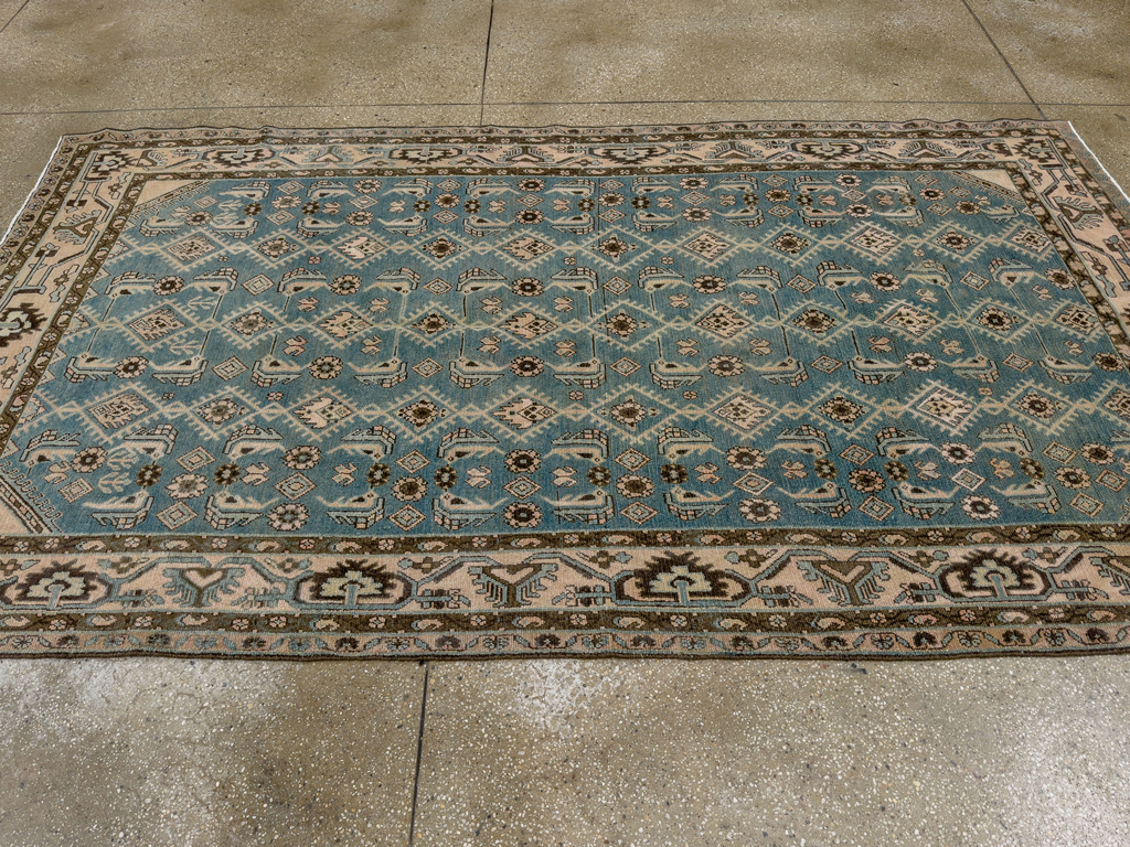 Vintage Persian Malayer Accent Rug, No.29947 - Galerie Shabab