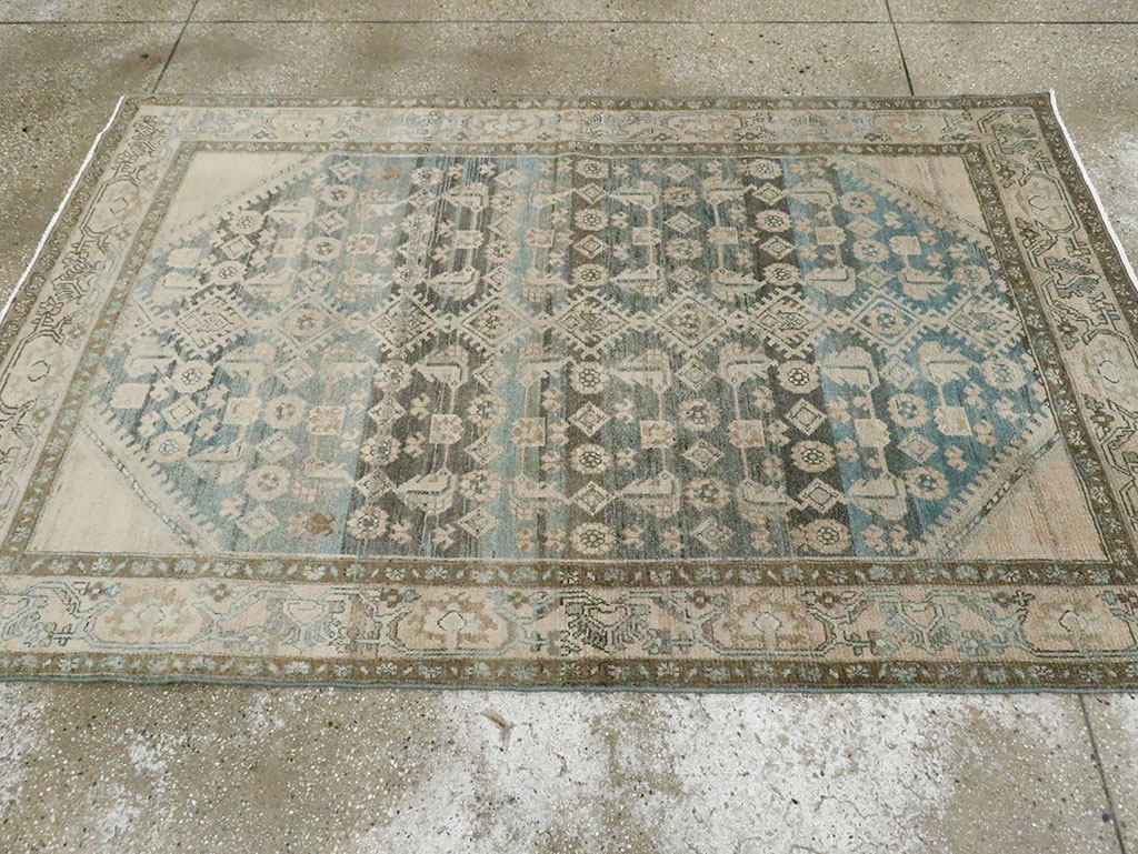 Vintage Persian Malayer Accent Rug, No.29950 - Galerie Shabab