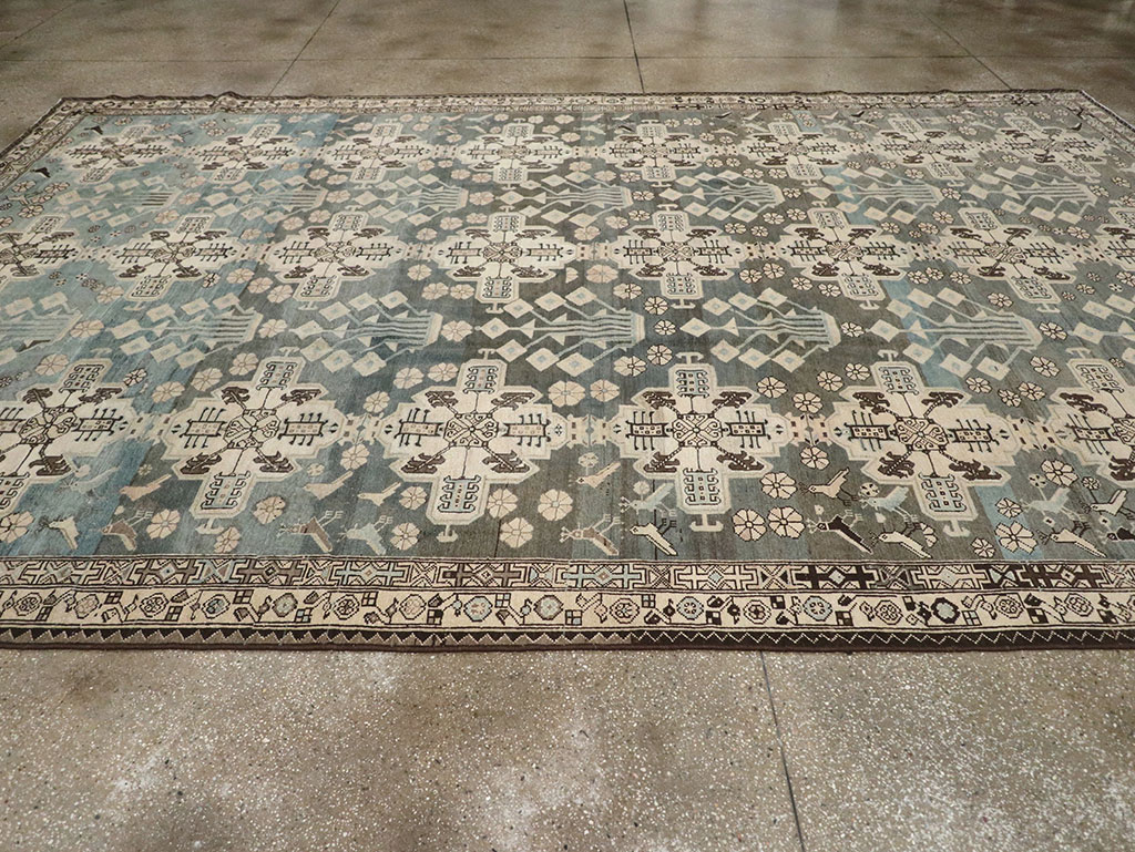 Vintage Persian Malayer Carpet, No.29952 - Galerie Shabab