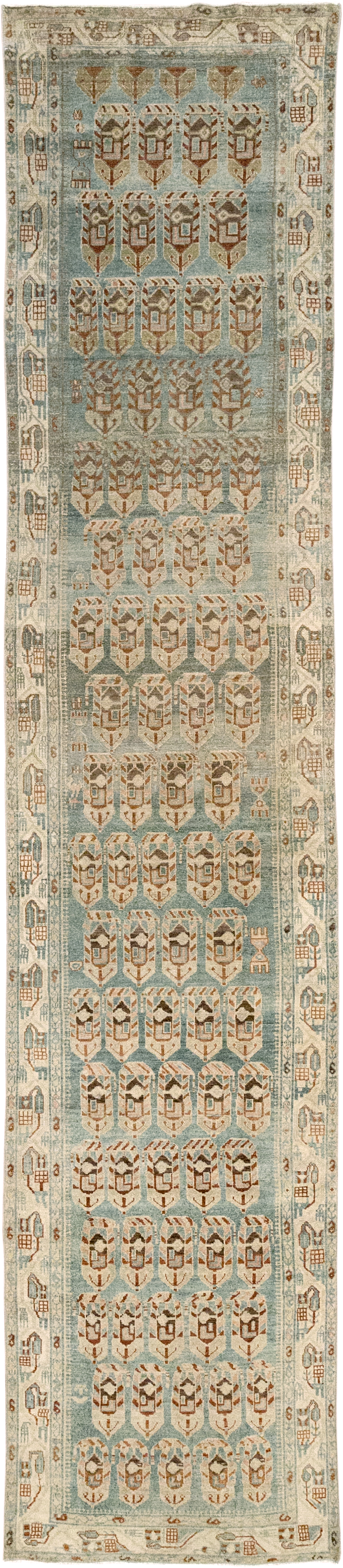 Vintage Persian Malayer Runner, No.29957 - Galerie Shabab