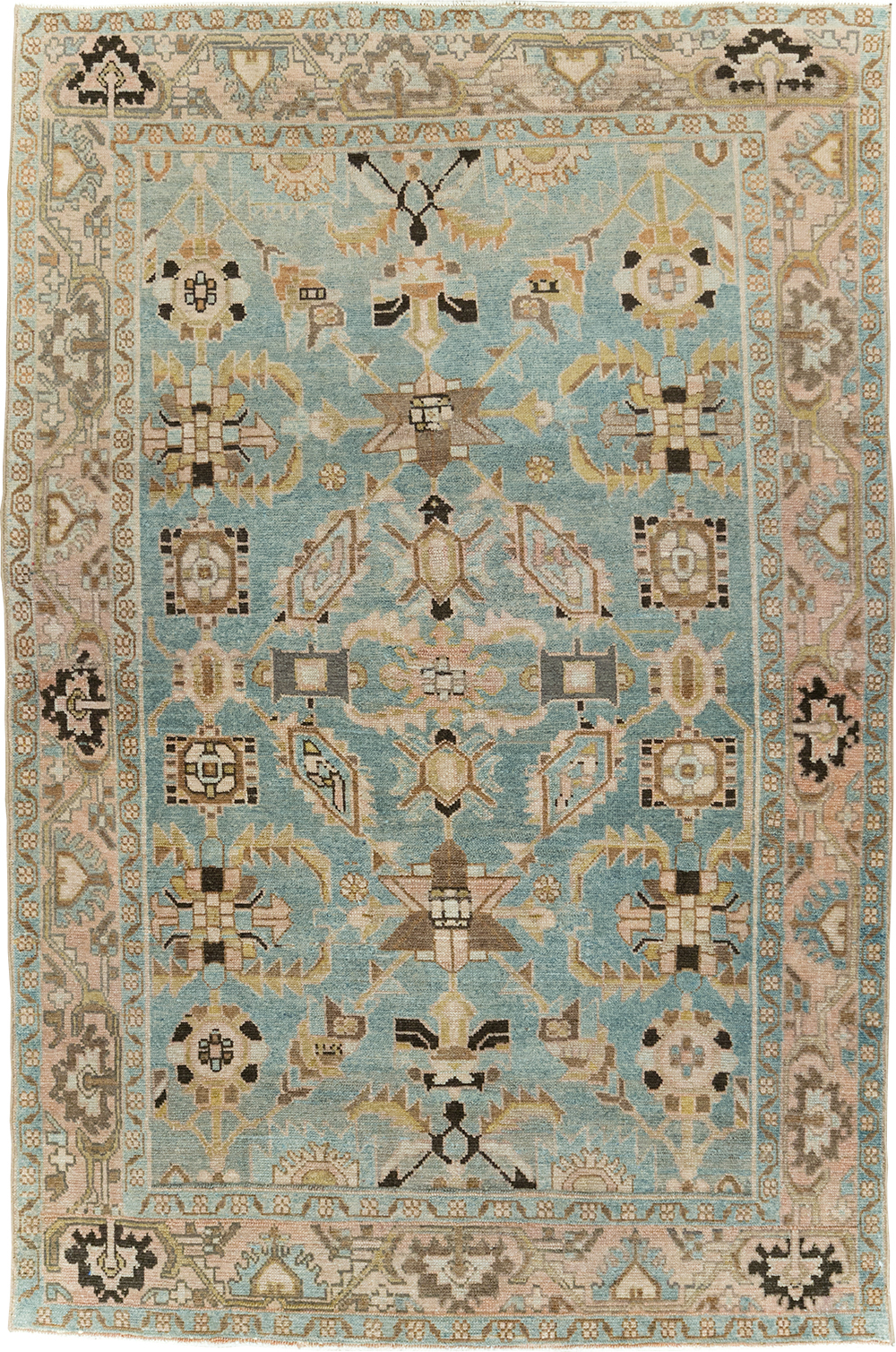 Vintage Persian Malayer Accent Rug, No.29962 - Galerie Shabab