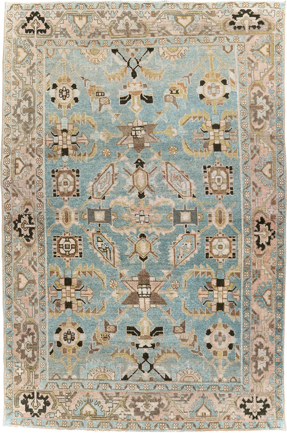 Vintage Persian Malayer Accent Rug, No.29962 - Galerie Shabab